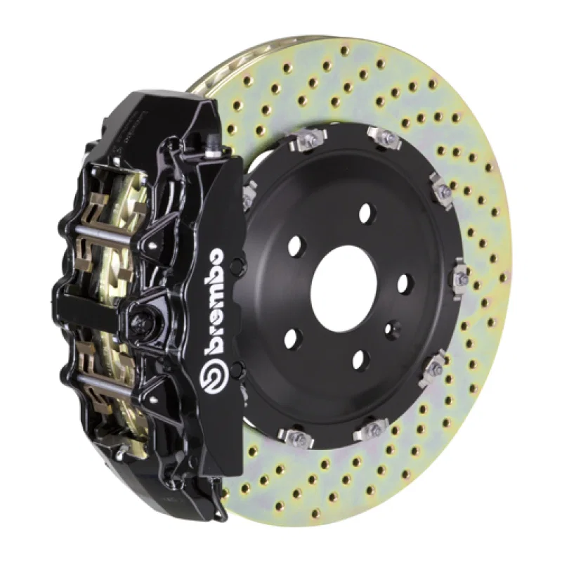 Brembo 1G1.9014A1, 00-02 Expedition 2WD Front GT BBK 8 Piston Cast 380x34 2pc Rotor Drilled-Black