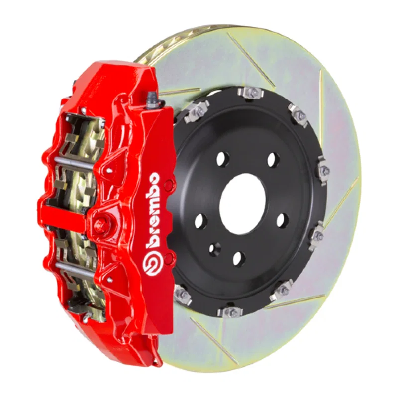 Brembo 1G2.9005A2, 00-02 CL500/03-05 S600/03-06 CL600 Fr GT BBK 8Pis Cast 380x34 2pc Rotor Slotted Type1-Red