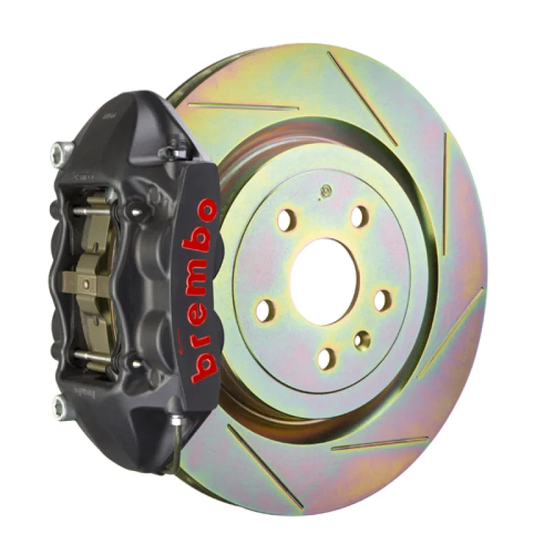 Brembo 2P5.8503AS, SS Rear GTS BBK 4 Piston Cast 365x28 1pc Rotor Slotted Type-1-Black HA