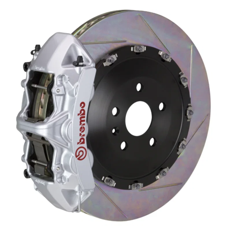 Brembo 1N2.9538A3, SS Front GT BBK 6 Piston Cast 405x34 2pc Rotor Slotted Type-1-Silver