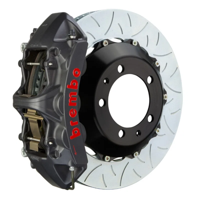 Brembo 1M3.8011AS, 00-02 S4/02-05 A4/06-08 A4 Front GTS BBK 6 Pist Cast 355x32 2pc Rotor Slotted Type3-Black HA