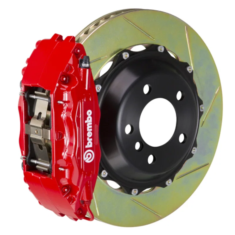 Brembo 1B2.8027A2, 00-02 CL500/03-05 S600/03-06 CL600 Fr GT BBK 4Pis Cast 2pc 355x32 2pc Rtr Slot Type1-Red