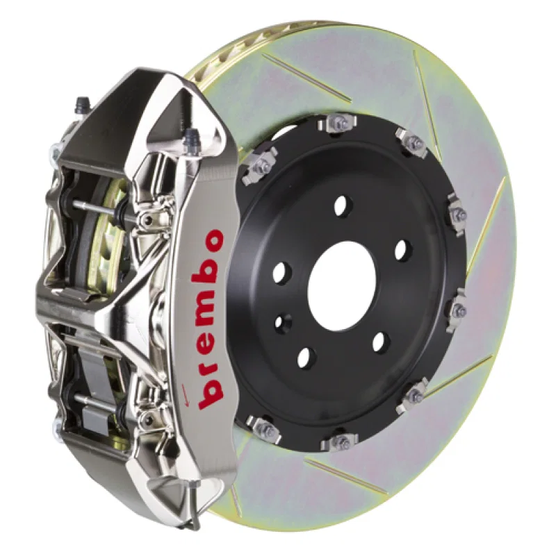 Brembo 1N2.9025AR, 00-02 RS4 Front GTR BBK 6 Piston Billet380x34 2pc Rotor Slotted Type-1- Nickel Plated