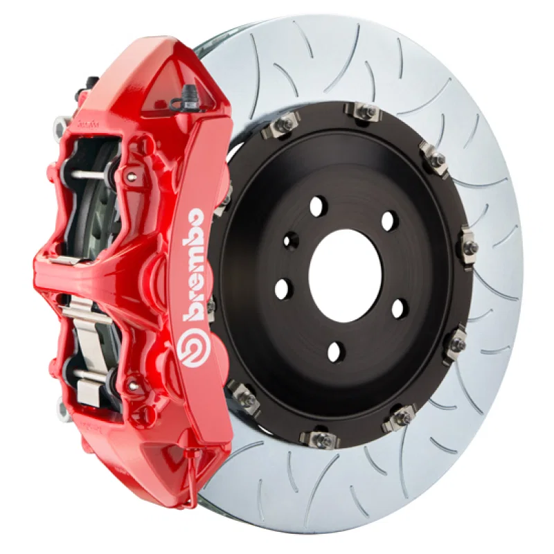Brembo 1N3.9538A2, SS Front GT BBK 6 Piston Cast 405x34 2pc Rotor Slotted Type-3-Red