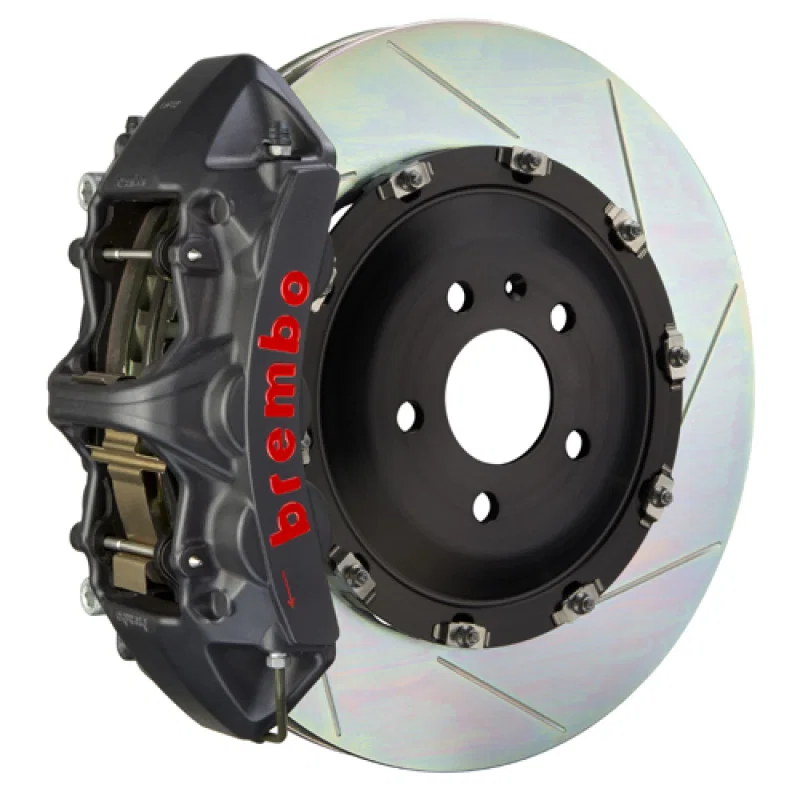 Brembo 1N2.9025AS, 00-02 RS4 Front GTS BBK 6 Piston Cast 380x34 2pc Rotor Slotted Type-1-Black HA
