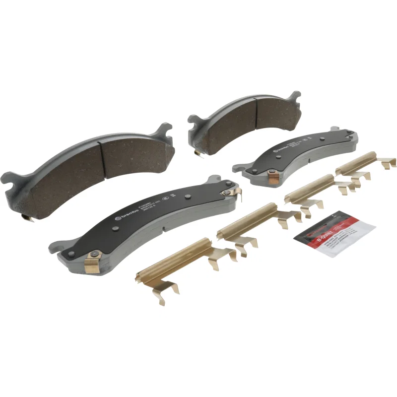 Brembo OE P10026N, 00-05 Cadillac DeVille Premium NAO Ceramic OE Equivalent Pad - Front