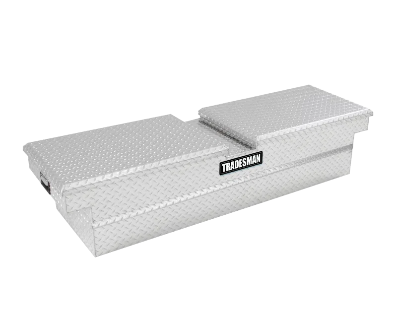 Tradesman 9150PB, Aluminum Gull Wing Cross Bed Truck Tool Box w/Push Button (70in.) - Brite