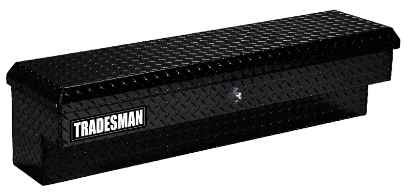 Tradesman 79772PB, Aluminum Side Bin Truck Tool Box w/Push Button (70in.) - Black