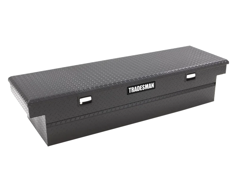 Tradesman 79304, Aluminum Single Lid Cross Bed Truck Tool Box (63in.) - Black
