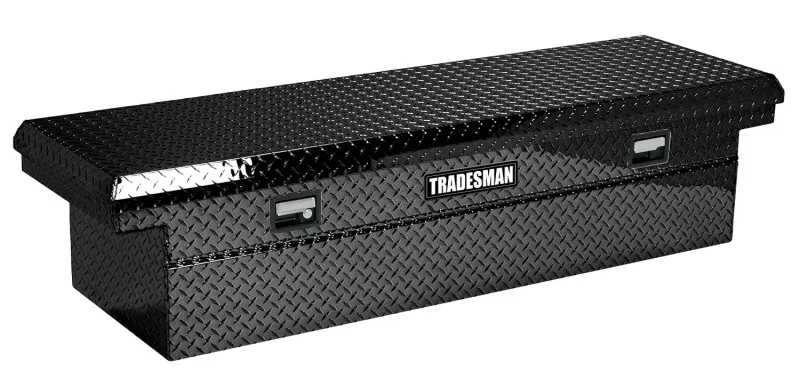 Tradesman 7111002LP, Aluminum Economy Cross Bed Low-Profile Truck Tool Box (60in.) - Black