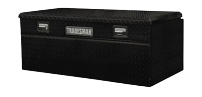 Tradesman 79460WB, Aluminum Flush Mount Truck Tool Box Full/Wide (60in.) - Black