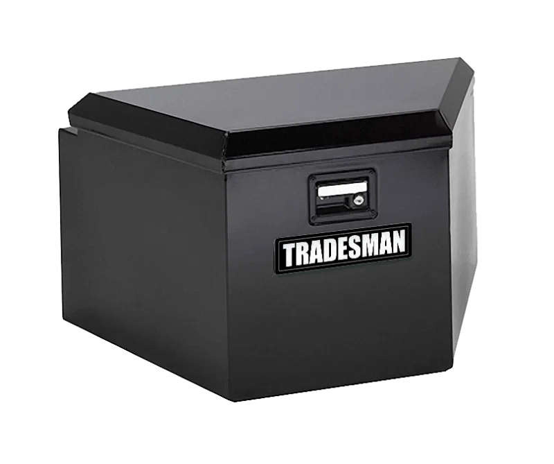 Tradesman 76234, Steel Trailer Tongue Storage Box (21in.) - Black