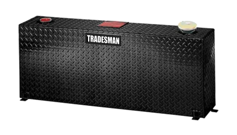 Tradesman 73155, Aluminum Rectangular Liquid Storage Tank (55 Gallon Capacity) - Black