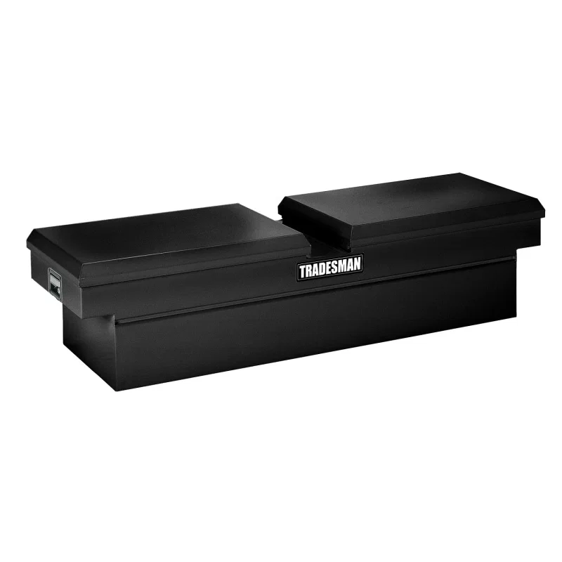 Tradesman 86451, Steel Cross Bed Truck Tool Box (70in./Side Opening) - Black