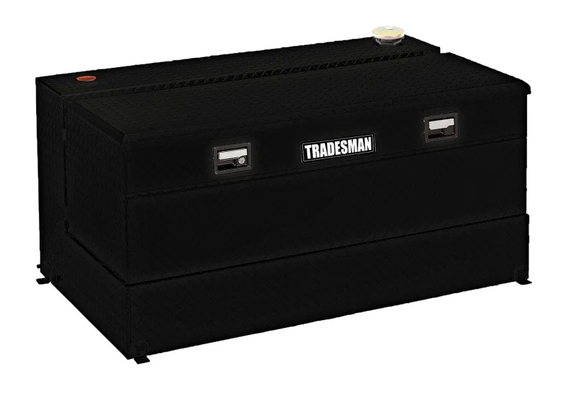 Tradesman 73290, Aluminum L-Shape Liquid Storage Tank Combo (48in. / 80 Gallon Capacity) - Black