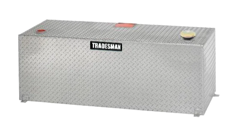Tradesman 3198, Aluminum Rectangular Liquid Storage Tank (98 Gallon Capacity) - Brite