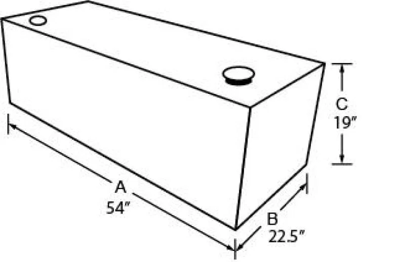 Tradesman 73198, Aluminum Rectangular Liquid Storage Tank (98 Gallon Capacity) - Black
