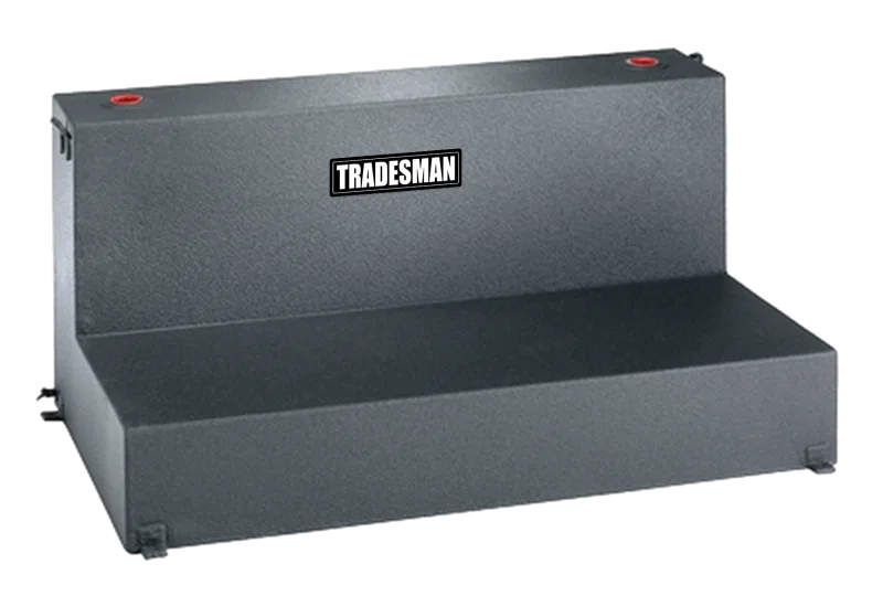 Tradesman 3292, Aluminum L-Shape Liquid Storage Tank (92 Gallon Capacity) - Brite