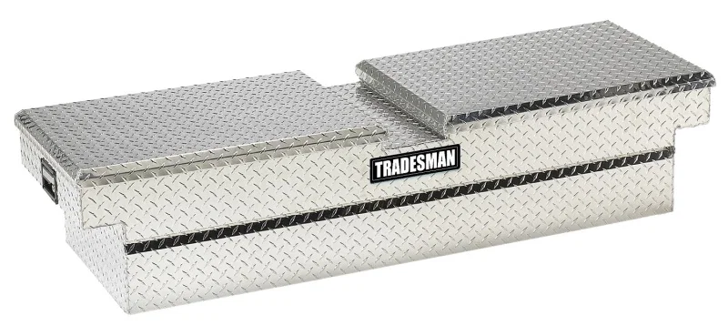 Tradesman 9154, Aluminum Gull Wing Cross Bed Truck Tool Box (72in.) - Brite