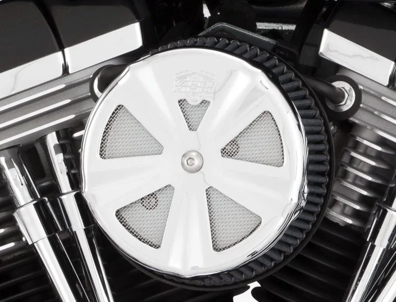 Vance and Hines 71017, & Hines Chrome Skullcap Crown Intake Cover for Harley-Davidson