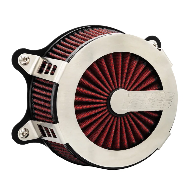 Vance and Hines 71106, & Hines 23-24 Touring Models Cage Fighter Air Intake - Brushed