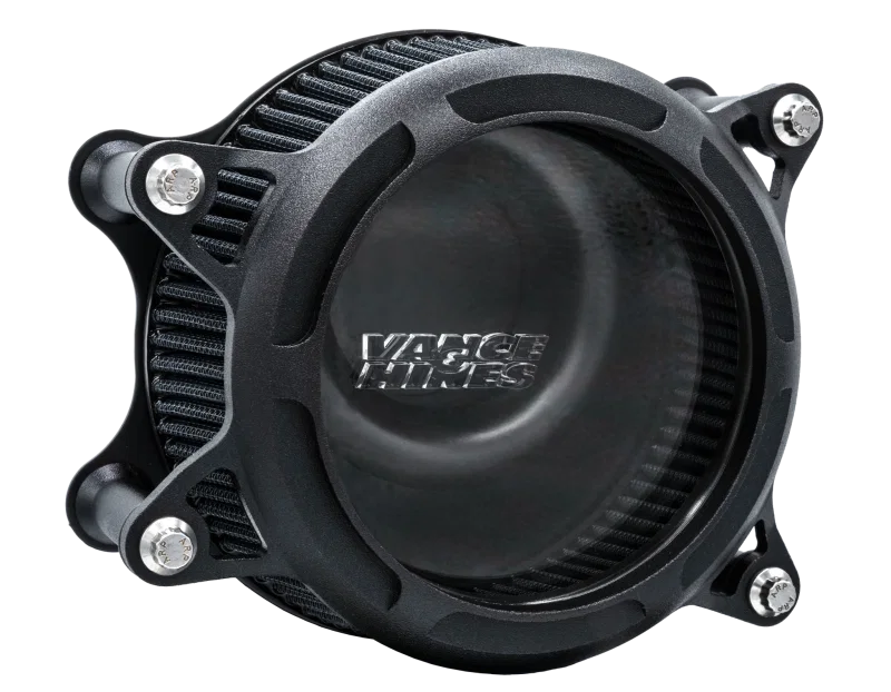 Vance and Hines 41098, & Hines 23+ HD Road/Street Glide V02 Insight Air Intake - Wrinkle Black