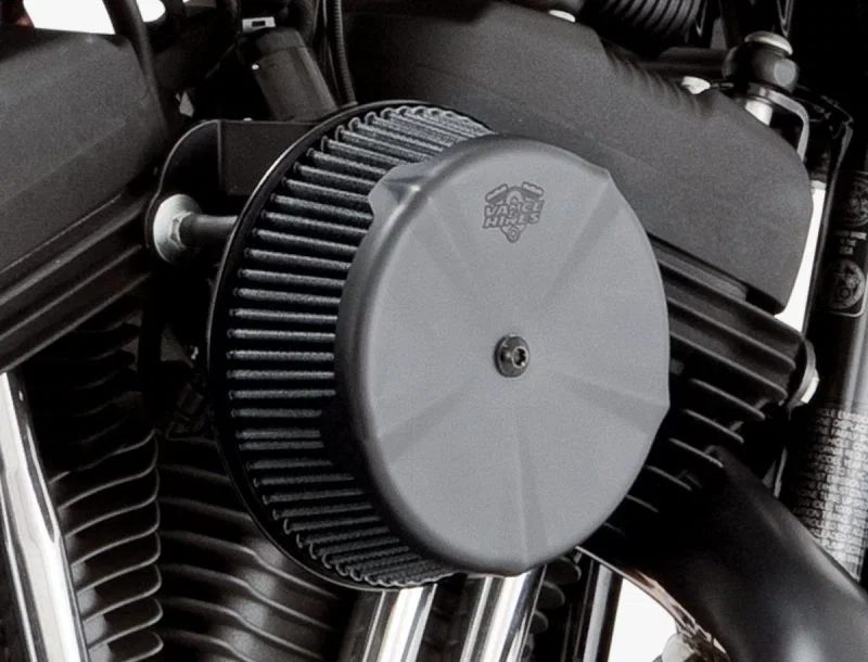 Vance and Hines 71015, & Hines Black Skullcap Intake Cover for Harley-Davidson
