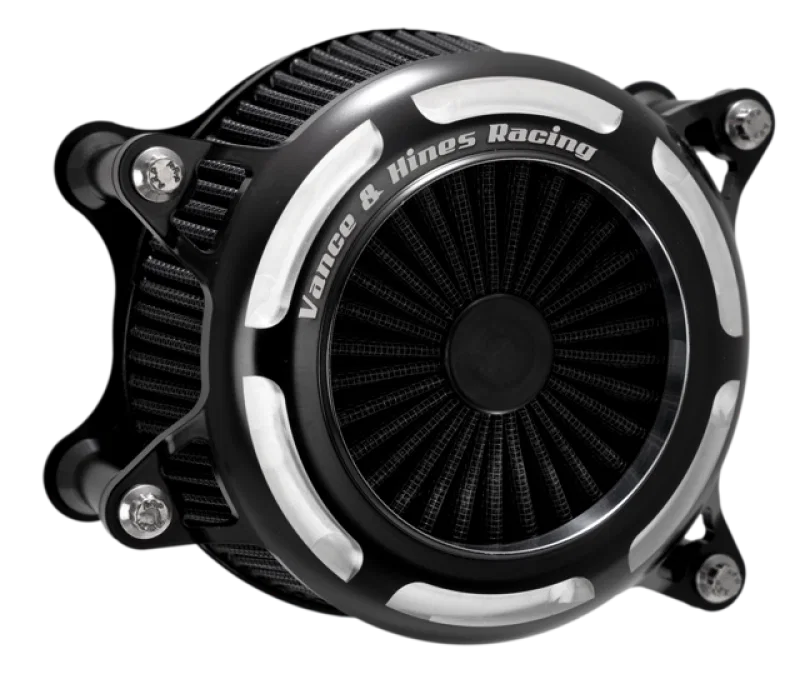 Vance and Hines 41117, & Hines 08-16 Harley-Davidson Touring VO2 Onyx Air Intake Kit - Contrast