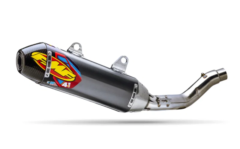 FMF Racing 042411, 25+ Kawasaki KX250F SS Alum. Factory 4.1 RCT Slip-On Muffler w/ R. Carbon Cap