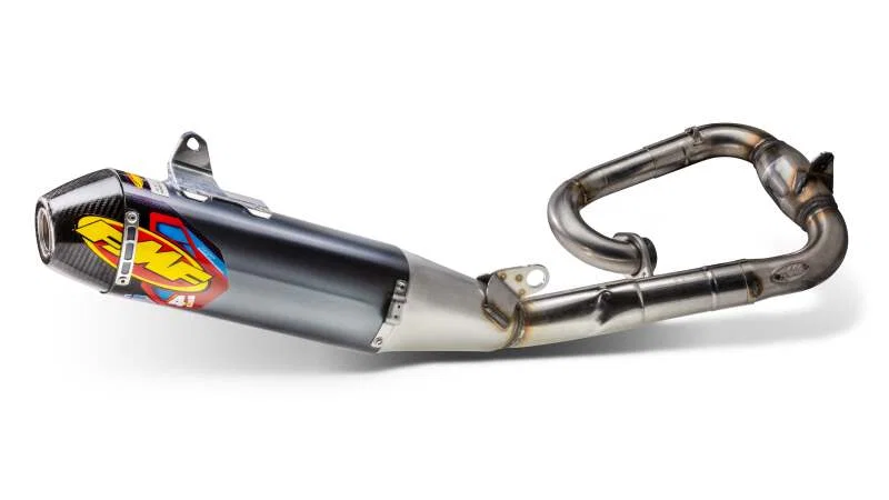 FMF Racing 044483, 26+ Yamaha YZ450F Factory Alum. 4.1 RCT w/ Carbon Cap - Complete System w/ MB Header