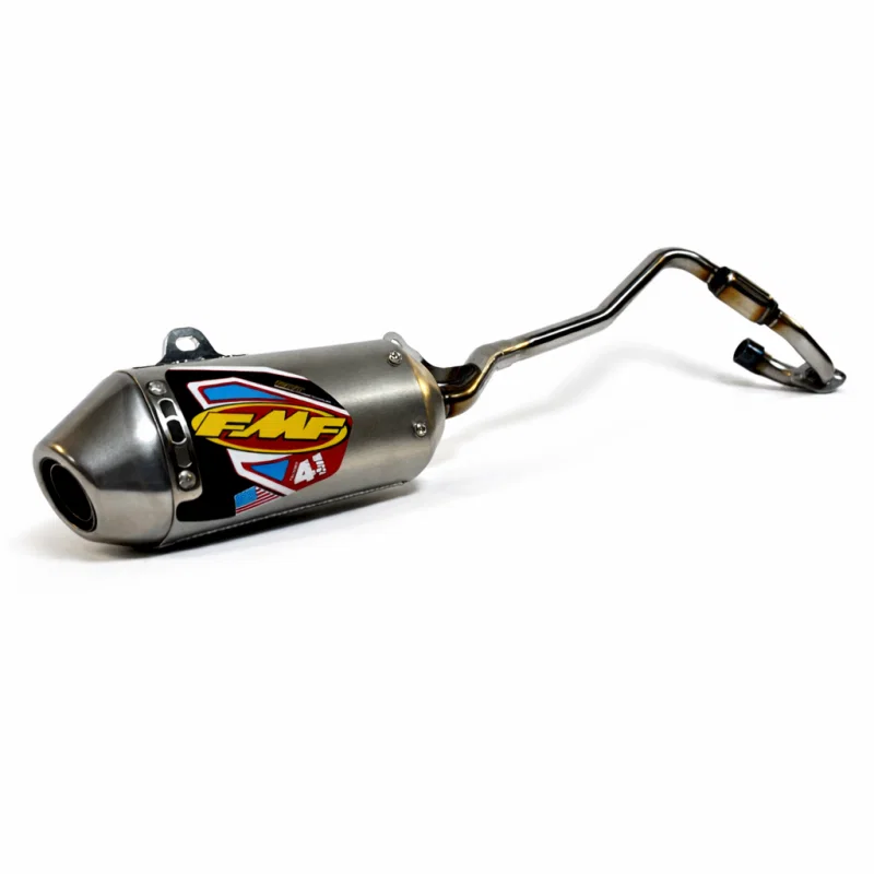 FMF Racing 041625, 19-26 Honda CRF110F S/S ALUM MINI FACT-4.1 MFLR W/SS P-BOMB HEADER