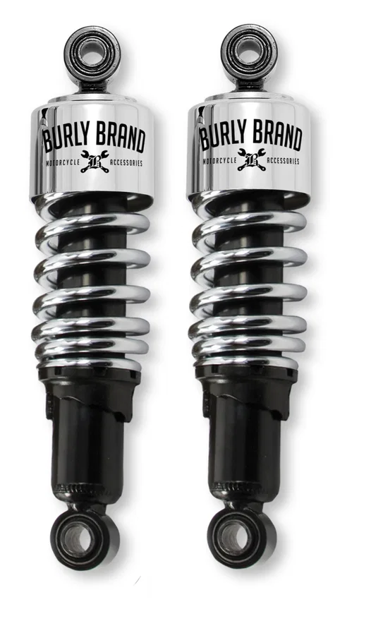 Burly Brand B28-1202, Dyna Shocks 10.5in - Chrome