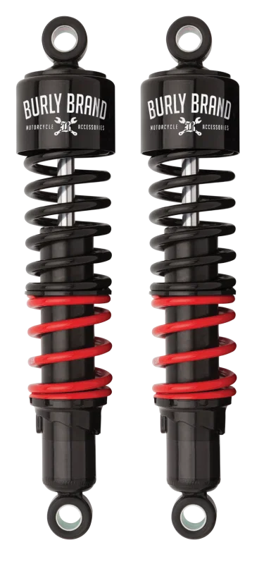 Burly Brand B28-1256, H-D Touring Stiletto Shocks 13in STD - Black