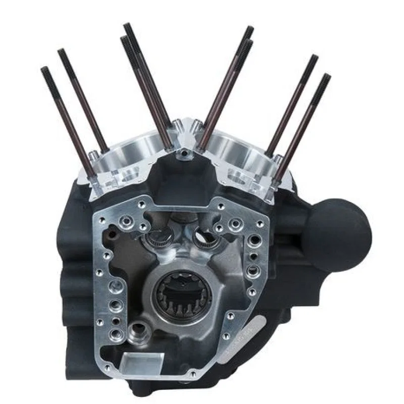 S&S Cycle 310-0859, 06-17 Dyna Models w/ 4.425in Bore - 4 3/8in Bolt Pattern Crankcase - Wrinkle Black