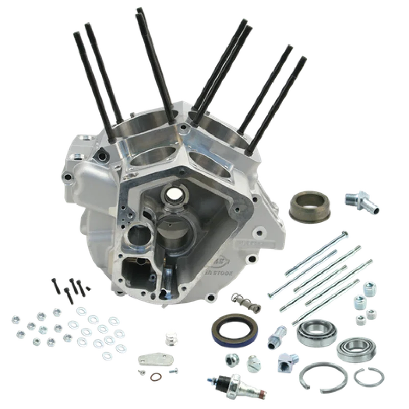 S&S Cycle 31-0001, 84-91 BT w/ 3-5/8in Bore Super Stock Alternator Style Crankcase - Natural