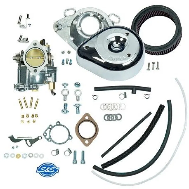 S&S Cycle 11-0442, 93-99 BT Super E Carburetor Kit w/o Manifold & Mounting Hardware for Harley-Davidson