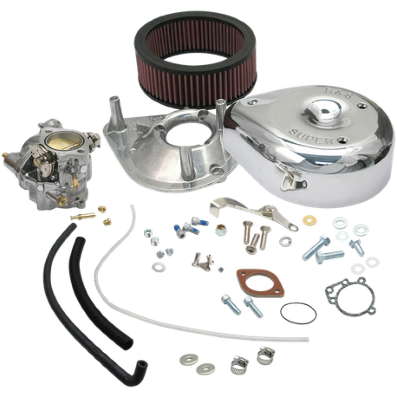 S&S Cycle 11-0412, 36-84 BT Models Super E Partial Carburetor Kit w/o Manifold & Mounting Hardware