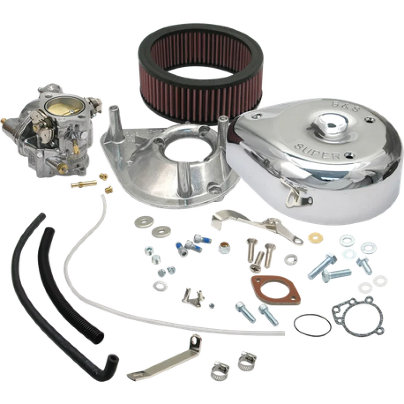 S&S Cycle 11-0418, 66-84 BT Super E Carburtetor Kit w/o Manifold & Mounting Hardware for Harley-Davidson