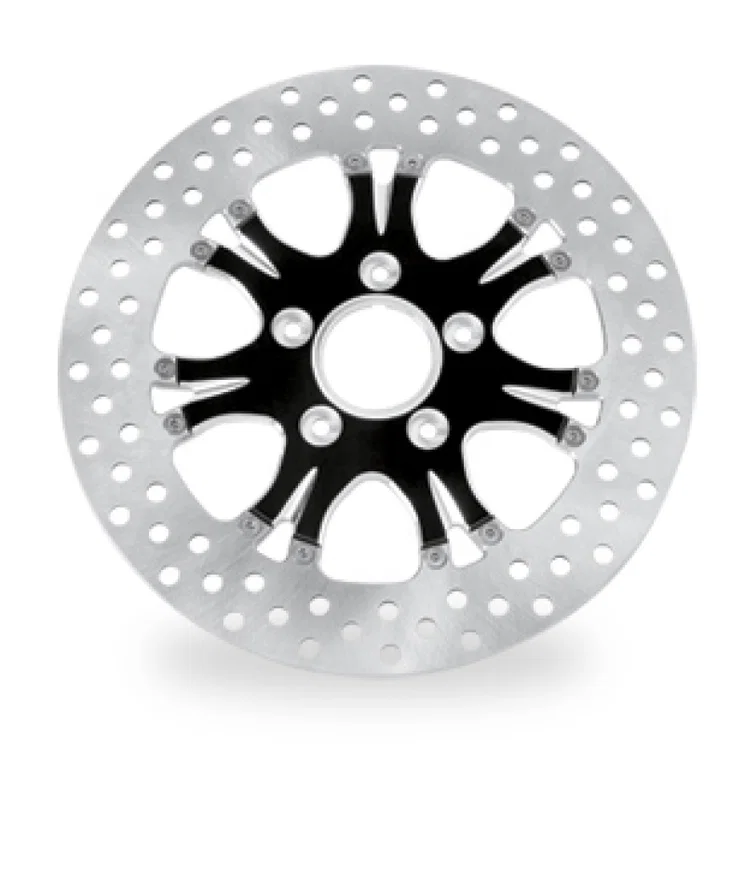 Performance Machine 0133-1523HEAS-BMP, Disc/Carr 11.5 Heathen Rear Left - Contrast Cut Platinum