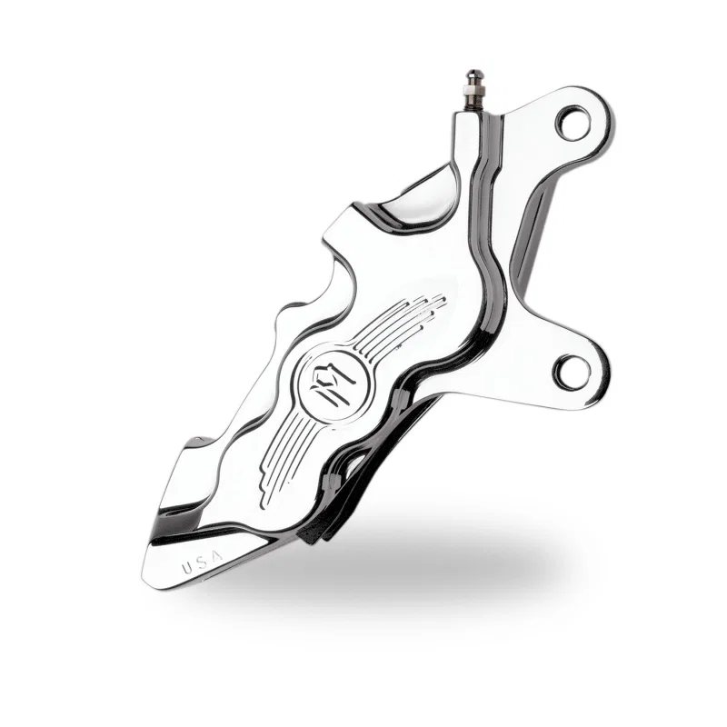 Performance Machine 0051-2916-CH, Front 6 Piston Diff Bore Caliper - Chrome