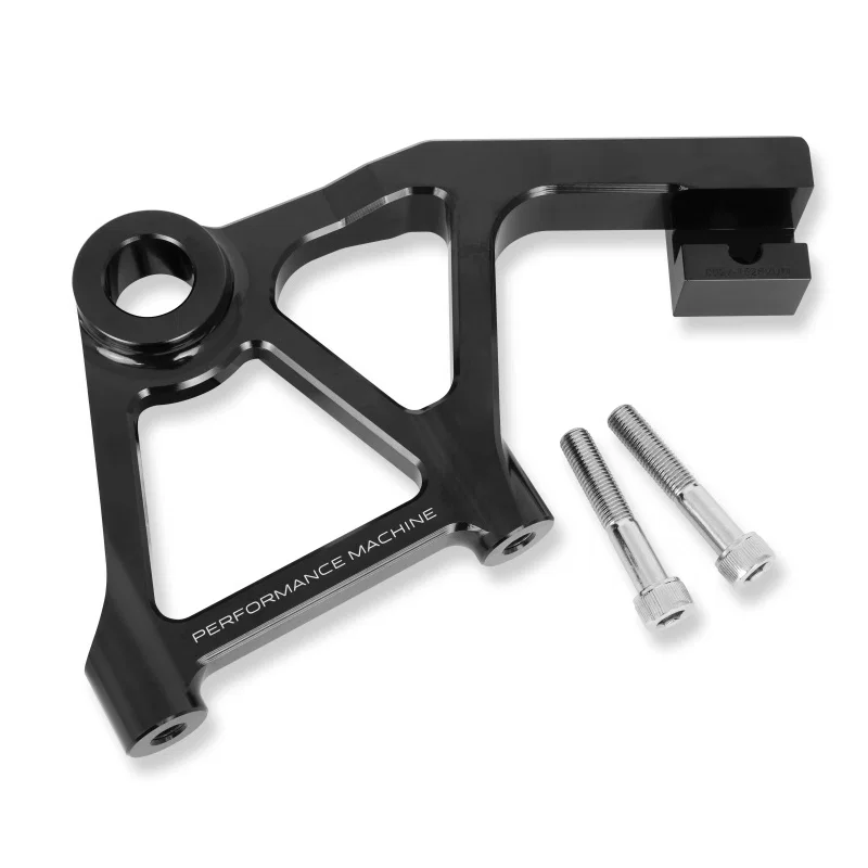 Performance Machine 0023-1828AGNM-A-B, Touring Rear Rad Cal Bracket Assembly - Black Ano