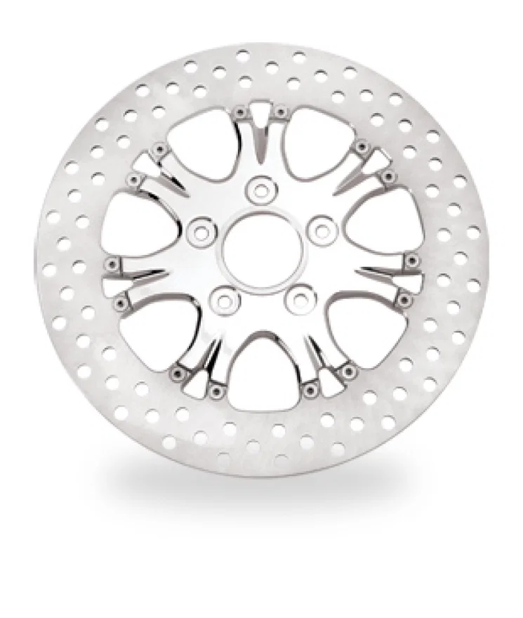 Performance Machine 0133-1800HEAS-CH, Disc/Carr 11.8 Heathen Front - Chrome