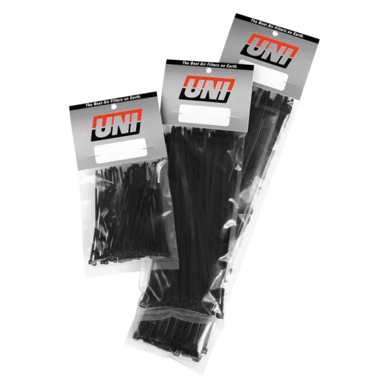 Uni Filter UCT-30-K, 4in Cable Ties - Black - 50pcs