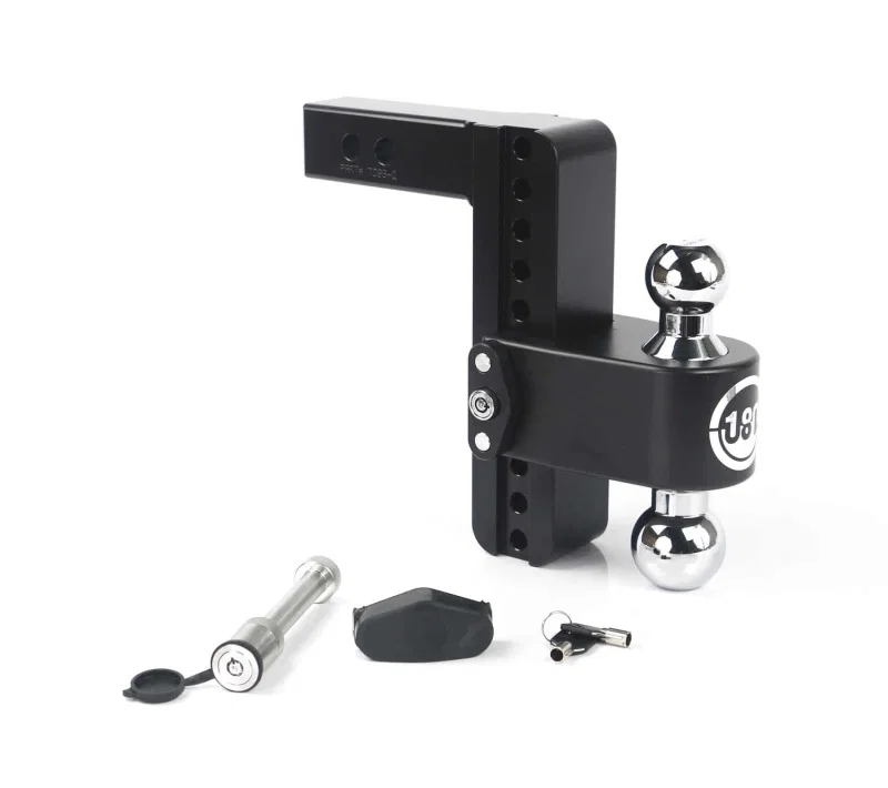 Weigh Safe CTB8-2-KA-CER-BLA, 180 Hitch 8in Drop Hitch & 2in Shank (10K/12.5K GTWR) w/WS05 - Black Cerakote