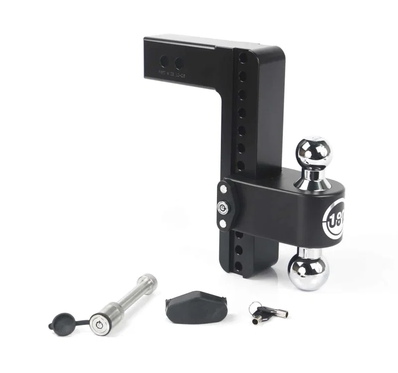 Weigh Safe CTB10-2.5-KA-CER-BLA, 180 Hitch 10in Drop Hitch & 2.5in Shank (10K/18.5K GTWR) w/WS05 - Black Cerakote