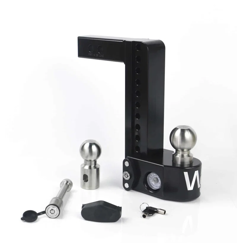 Weigh Safe WS10-2-KA-CER-BLA, 10in Drop Hitch w/Built-in Scale & 2in Shank (8K/12.5K GTWR) w/WS05 - Black Cerakote
