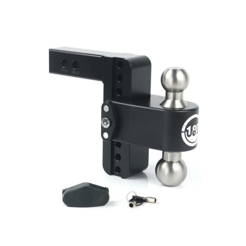 Weigh Safe LTB8-2-CER-BLA, 180 Hitch 8in Drop Hitch & 2in Shank (8K/12.5K GTWR) - Black Cerakote
