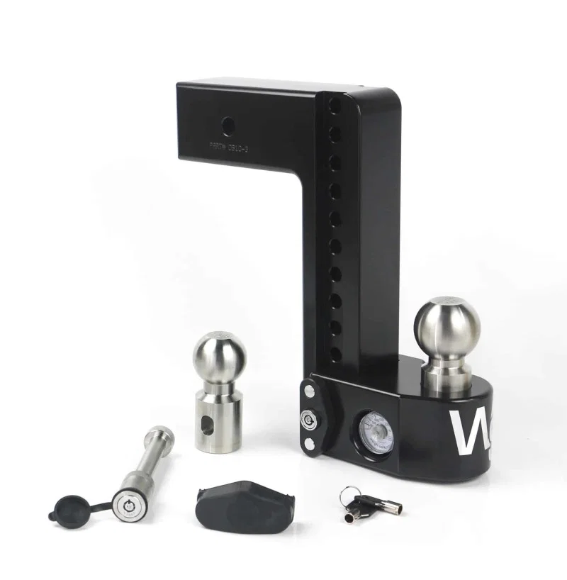 Weigh Safe WS10-3-KA-CER-BLA, 10in Drop Hitch w/Built-in Scale & 3in Shank (8K/21K GTWR) w/WS05 - Black Cerakote