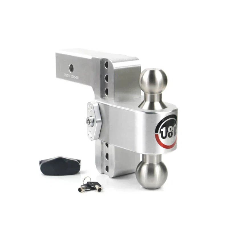 Weigh Safe LTB6-2.5, 180 Hitch 6in Drop Hitch & 2.5in Shank (10K/18.5K GTWR) - Aluminum