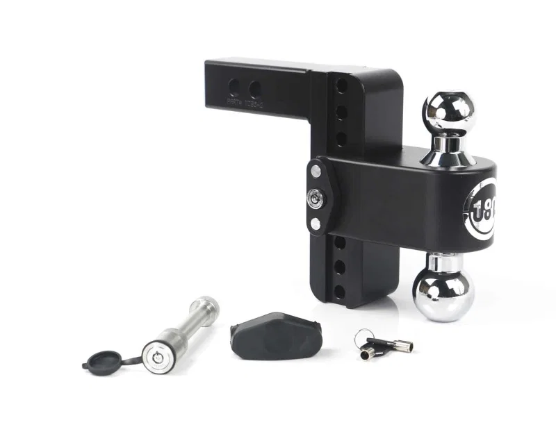 Weigh Safe CTB6-2-KA-CER-BLA, 180 Hitch 6in Drop Hitch & 2in Shank (10K/12.5K GTWR) w/WS05 - Black Cerakote